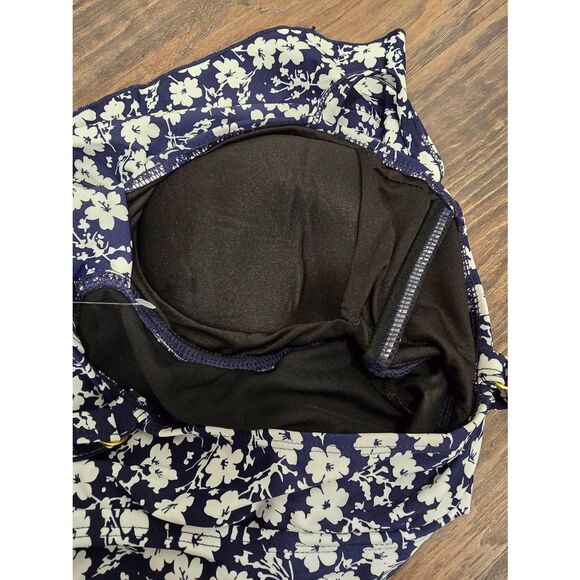 Shore Shapes Navy Floral Swim Dress Size 10 NWT $85 Active Control - Picture 5 of 11
